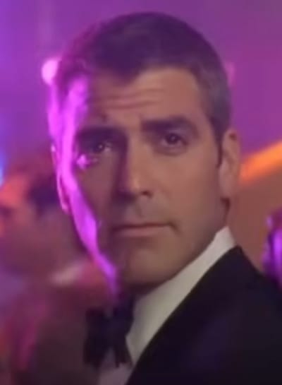 George Clooney Looking Handsome