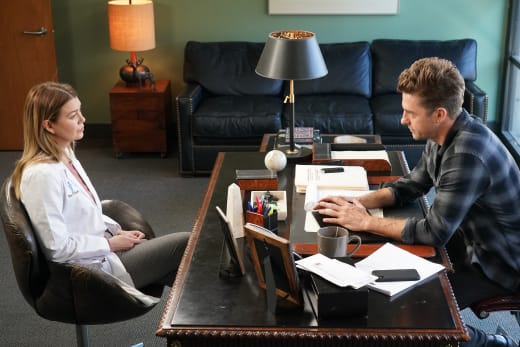 Meeting with Nick  - Grey's Anatomy Season 18 Episode 5