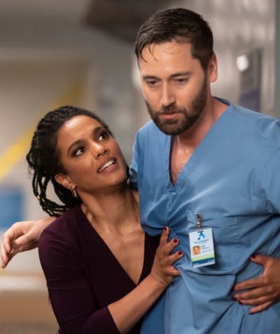 Helen Supports Max - tall - New Amsterdam Season 3 Episode 12