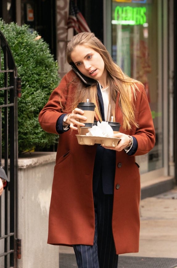 Madam secretary white trench coat shop