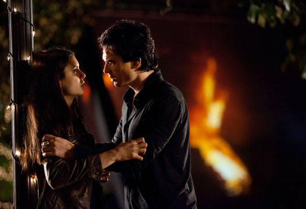 Damon and Elena Photo