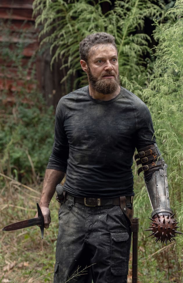 Aaron Ready to Fight The Walking Dead Season 10 Episode 12 TV