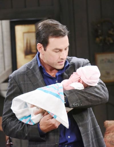(TALL) Stefan Bonds With the Baby - Days of Our Lives