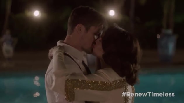 Timeless Clip: See Lucy and Wyatt's Unaired First Kiss! - TV Fanatic