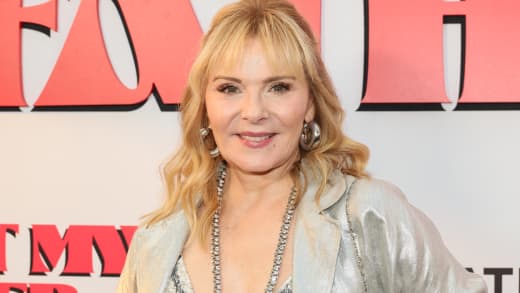 Kim Cattrall attends the "About My Father" premiere at SVA Theater