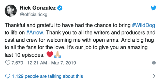 Rick Gonzalez Take Two