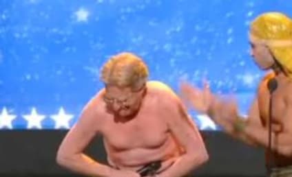 Jerry Springer Goes Topless on America's Got Talent