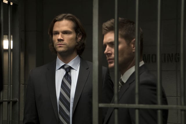 Sam and Dean behind bars - Supernatural Season 11 Episode 6