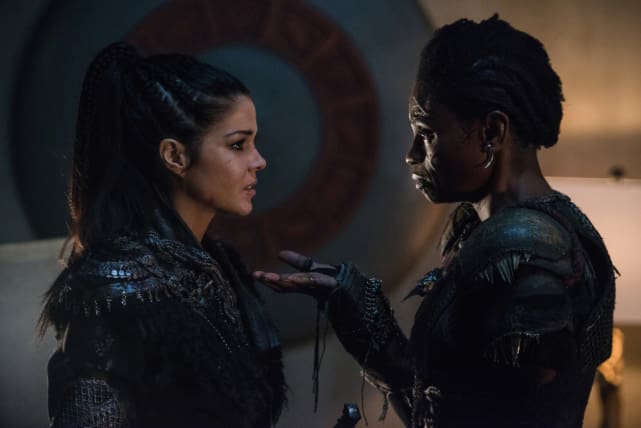 Octavia and Indra — The 100 Season 4 Episode 13