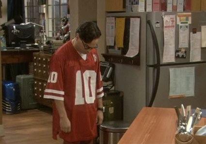 Leonard in Football Jersey