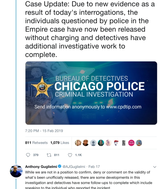 February 15 - Suspects Released