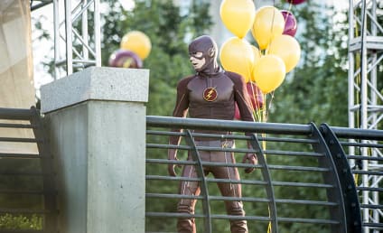 The Flash Photos: Atom-Smasher is a Party Pooper!