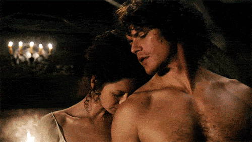 Claire and Jamie Together - Outlander