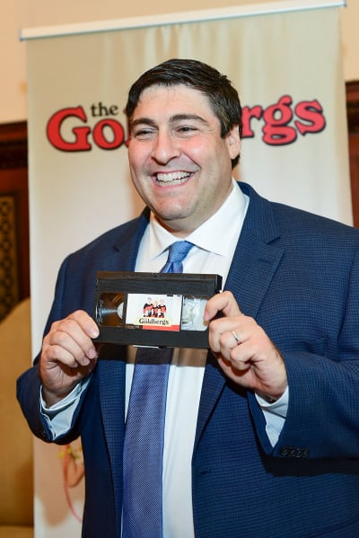 Adam F. Goldberg smiles during an event honoring Goldberg at Philadelphia City Hall