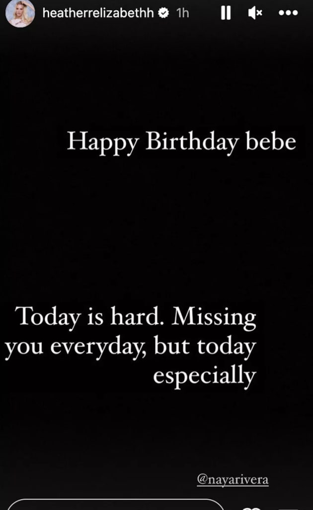 Heather Morris Birthday Tribute for Naya Rivera - TV Fanatic