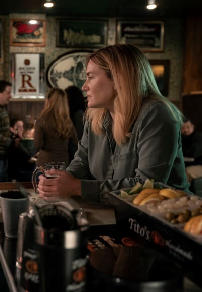 Mare Has a Drink at the Bar - Mare of Easttown Season 1 Episode 1