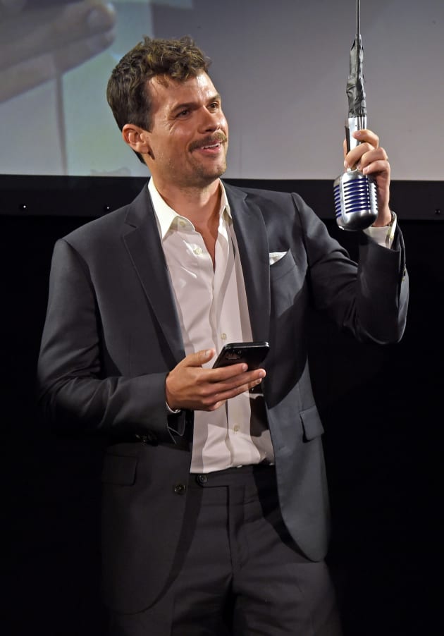 Michael Waldron Emcees at the Heels Premiere