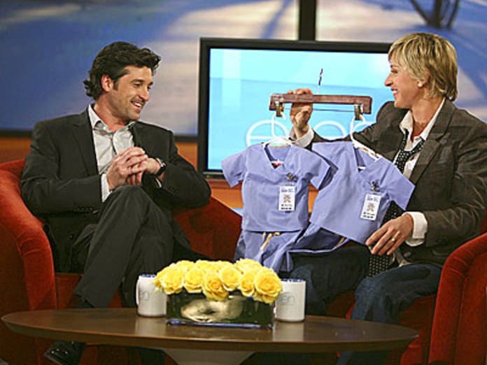 Dempsey Presented With Baby Scrubs Tv Fanatic