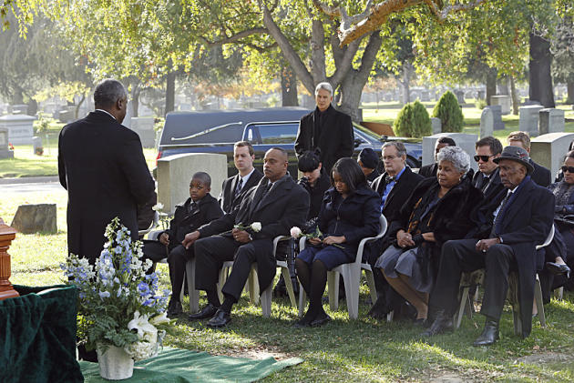 Vance at Funeral