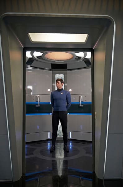 Spock in the Lift - Star Trek: Discovery Season 2 Episode 14