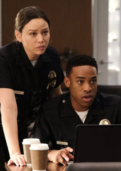 Lucy and Jackson Worry - The Rookie Season 2 Episode 19