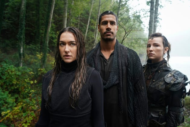 Echo, Hope, and Gabriel - The 100 Season 7 Episode 2
