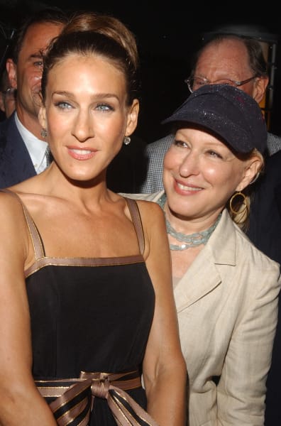 Actress Sarah Jessica Parker and Bette Midler arrive at the New York Restoration Project and The First Boathouse