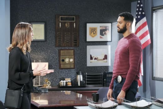 Eli Grills Gwen - Days of Our Lives