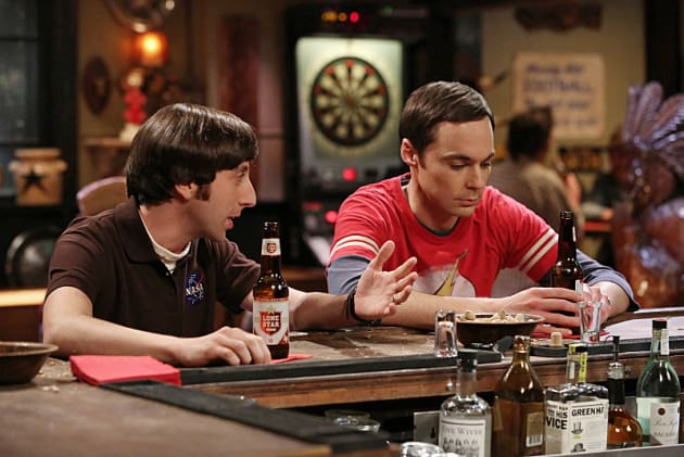 Sheldon and Howard at the Bar - TV Fanatic
