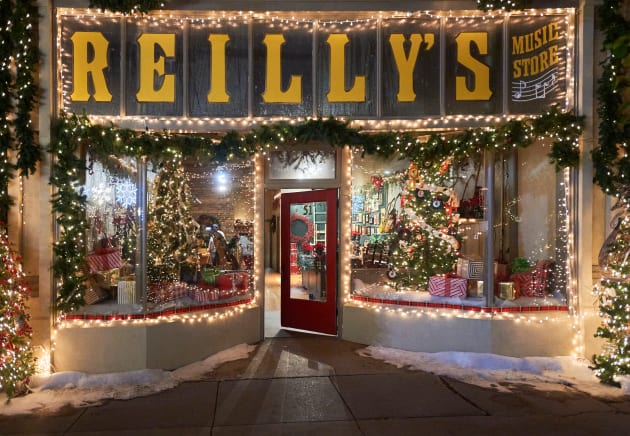 Small Town Feel on Christmas Tree Lane