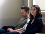 Liz and Tom patiently wait in the hospital - The Blacklist Season 4 Episode 7
