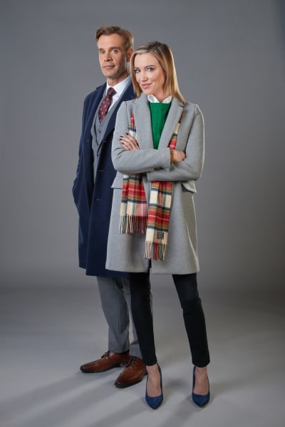 Stephen Huszar and Katie Cassidy for A Royal Christmas Crush