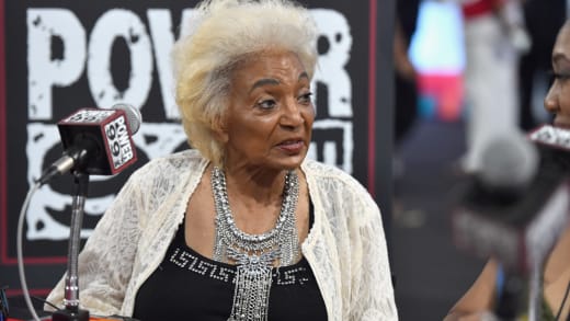  Nichelle Nichols attends day one of the 2018 BET Awards Radio Remotes 