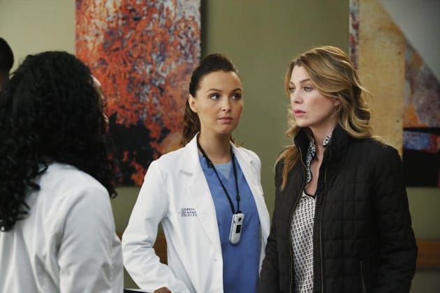 Meredith Looks Concerned