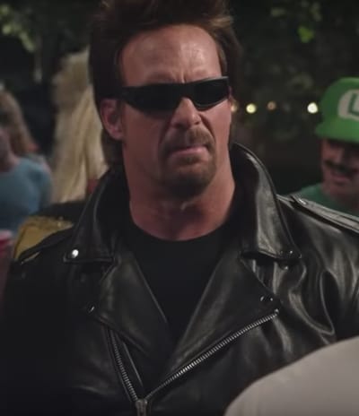 Steve Austin in a Terminator Costume