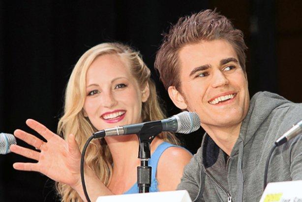 Candice Accola and Paul Wesley