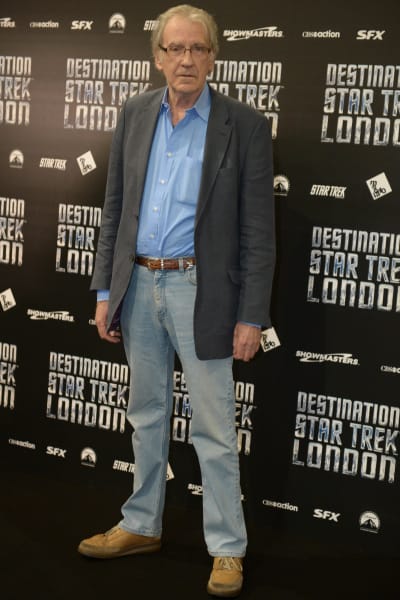 David Warner attends a photocall at Destination Star Trek London