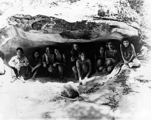 The Family in a Cave