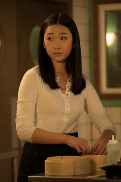 Nicky Shen in restaurant - Kung Fu Season 1 Episode 4