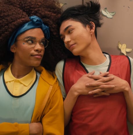 Tao and Elle in the art room -- Heartstopper