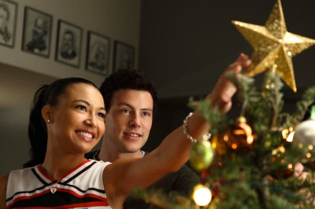 Finn and Santana on Xmas