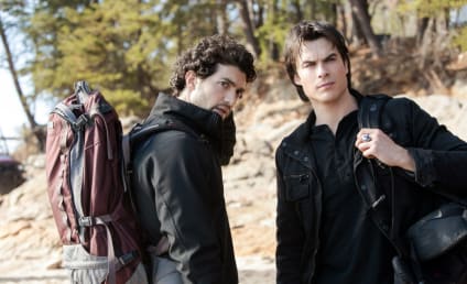 The Vampire Diaries Spoiler Pics: Cure Searching & Hunter Battling