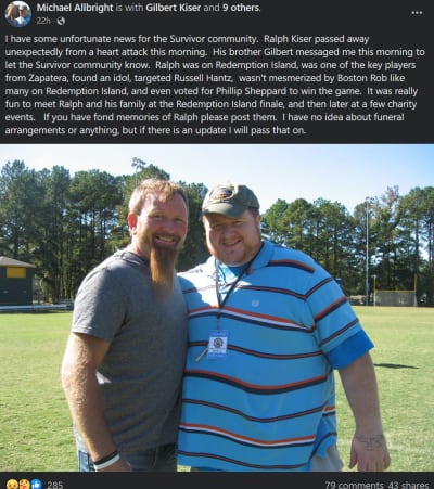 Michael Albright Facebook Post