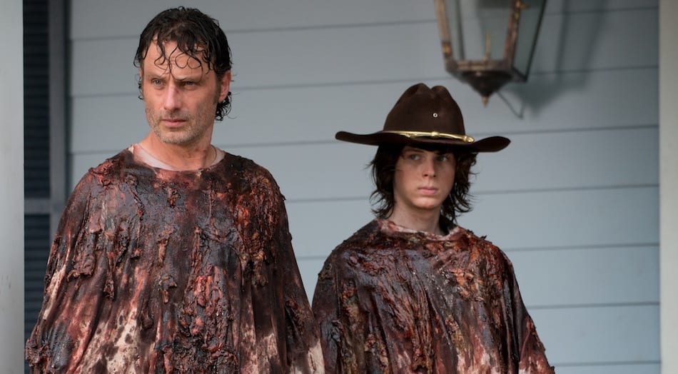 Rick And Carl Go Undercover The Walking Dead Season 6 Episode 8 Tv Fanatic