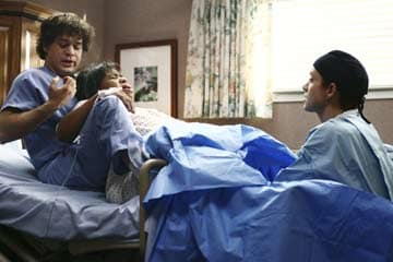 Pregnant Miranda, George & Addison