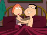 Quagmire and Lois in Bed
