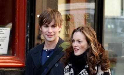 Leighton Meester, Chace Crawford on the Gossip Girl Set