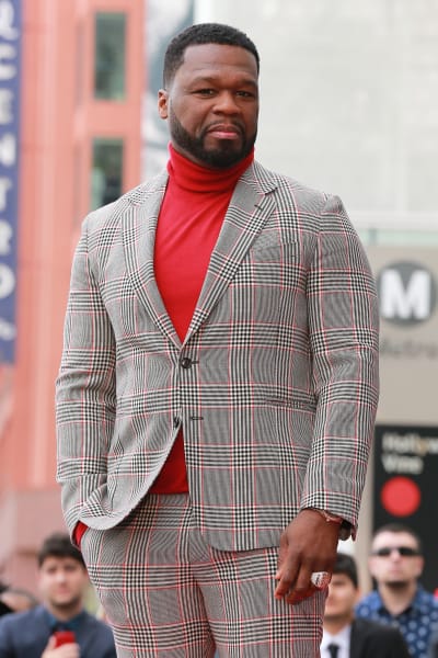 50 Cent participa do evento da Calçada da Fama de Hollywood