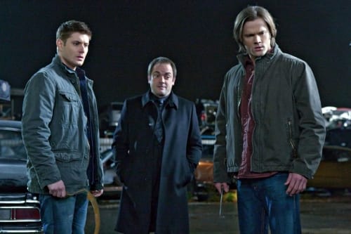 Crowley Sam Dean SUPERNATURAL ~ CHURCH CAST ~ 22x34 TV POSTER NEW/ROLLED 