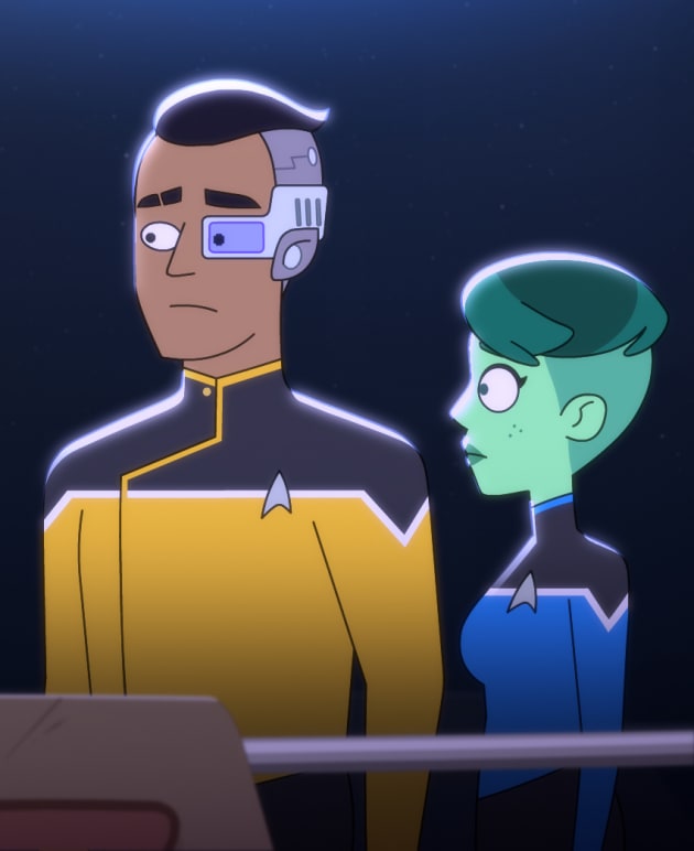 Rutherford and Tendi - Star Trek: Lower Decks Season 1 Episode 8